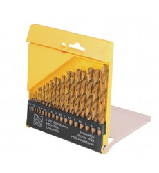 Набір свердл для металу MASTERTOOL 19 шт HSS ТИТАН 1-10 мм plastic box 11-0219