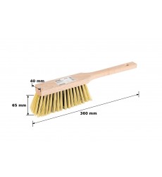 Щітка для змітання MASTERTOOL 5-рядна 360×40×81 мм висота щетини 65 мм поліпропіленова щетина дерев’яна рукоятка 14-6347