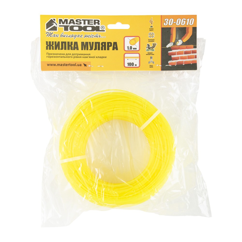 Ліска розмічувальна нейлонова MASTERTOOL 1.0 мм × 100 м 30-0610 view 2