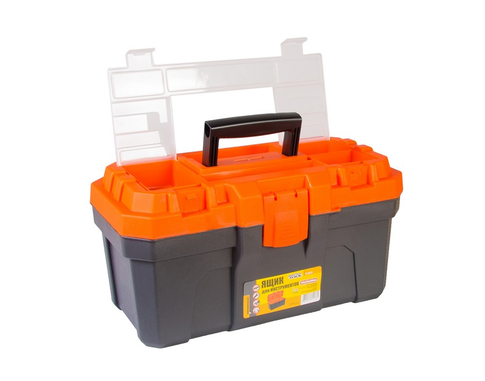 Скриня для інструментів MASTERTOOL з пластиковими замками 16" 410х230х205 мм 79-6026 view 3