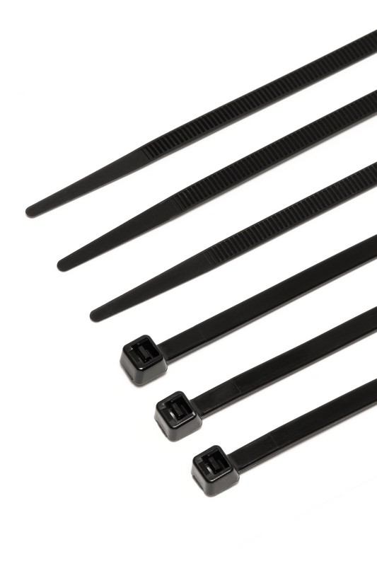Хомут нейлоновий MASTERTOOL 2.5×100 мм 100 шт чорний 20-1843 view 1