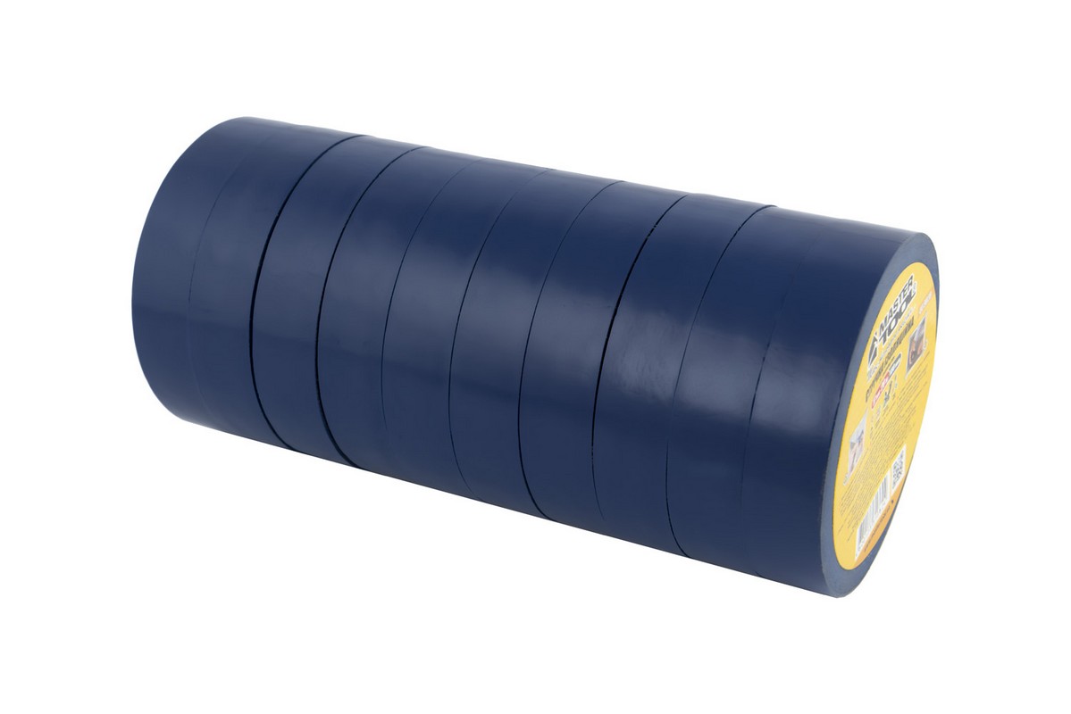 Стрічка ізоляційна MASTERTOOL PVC 17 мм×20 м 10 шт синя 44-9020 view 2