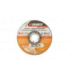 Диск абразивний відрізний по металу та нержавіючій сталі GRANITE PROFI +30 125 x 2,0 x 22,2 мм 8-06-124