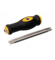 Викрутка MASTERTOOL Т-подібна 4-в-1 PH1-PZ2/PH2-SL6 130 мм 40-0140