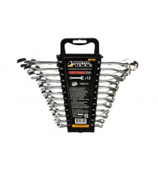 Ключі комбіновані MASTERTOOL SATIN FINISH набір 12 шт (6–14/17/19/22 мм) CrV DIN 3113 71-2112