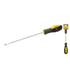 Викрутка шліцева MASTERTOOL SL6х200 мм ручка з TPR покриттям 48-5620