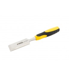 Стамеска плоска для дерева ударна MASTERTOOL CrV 38 мм з двокомпонентною ручкою 14-1538