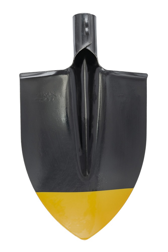 Лопата штикова MASTERTOOL 220х300х390 мм чорно-жовте фарбування 14-6254 view 2