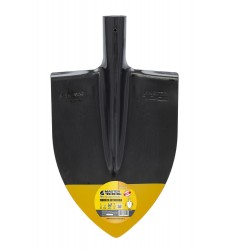 Лопата штикова MASTERTOOL 220 x 300 x 390 мм, чорно-жовте фарбування 14-6254