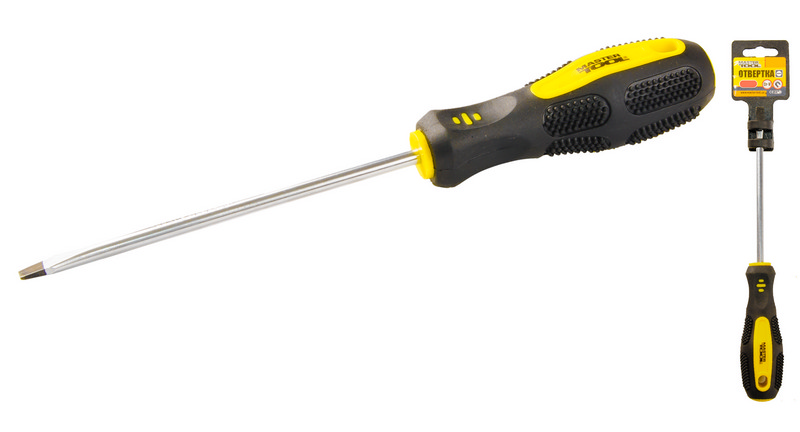 Викрутка шліцева MASTERTOOL SL5х125 мм ручка з TPR покриттям 48-5512 view 1