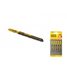 Полотно пильне для лобзика MASTERTOOL T119B 5 шт дерево/пластик швидкий прямий різ 12TPI/77 мм 14-2819