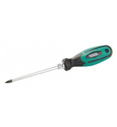 Викрутка хрестова магнітна MASTERTOOL HEXAGON РН1х100 мм ручка з TPR покриттям 45-8110
