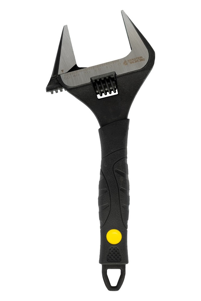 Ключ розвідний MASTERTOOL 250 мм 0-50 мм тонкі губки CrV рукоятка з TPR накладкою 76-0323 view 2