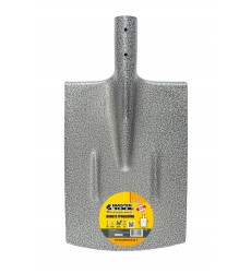 Лопата траншейна MASTERTOOL 215 x 300 x 405 мм, молоткове фарбування, ребра жорсткості 14-6252