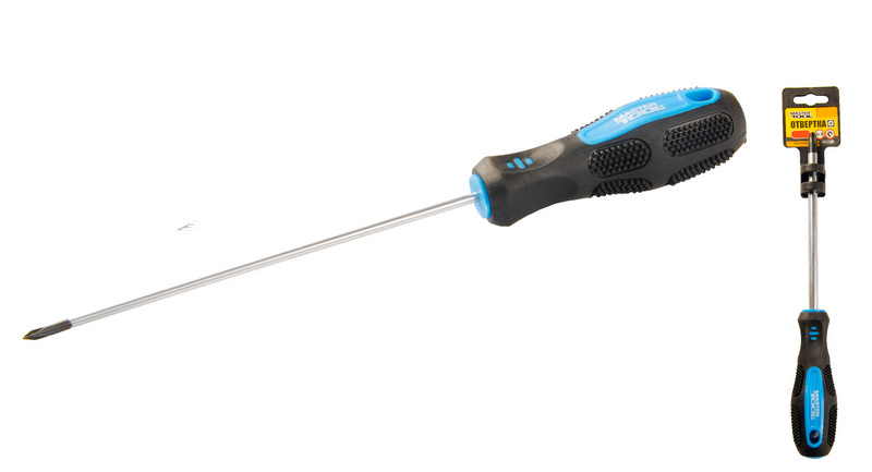 Викрутка хрестова магнітна MASTERTOOL PH0х125 мм ручка з TPR покриттям 48-5012 view 1
