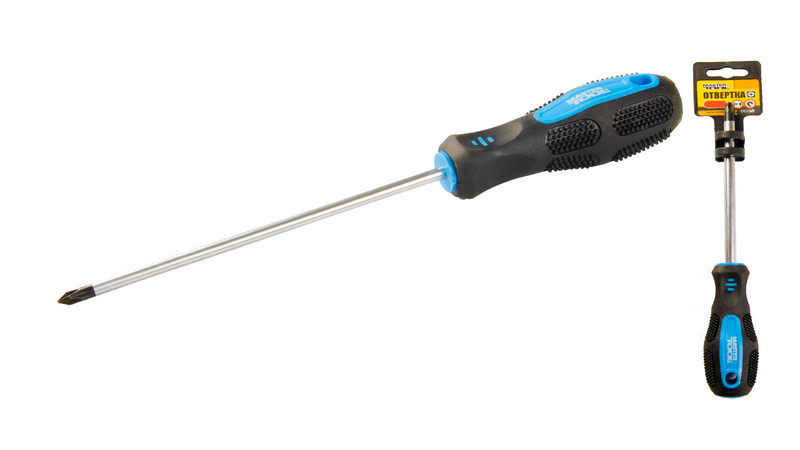 Викрутка хрестова магнітна MASTERTOOL PH1х150 мм ручка з TPR покриттям 48-5115 view 1