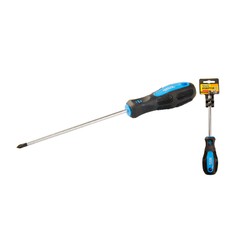Викрутка хрестова магнітна MASTERTOOL PH1х150 мм ручка з TPR покриттям 48-5115