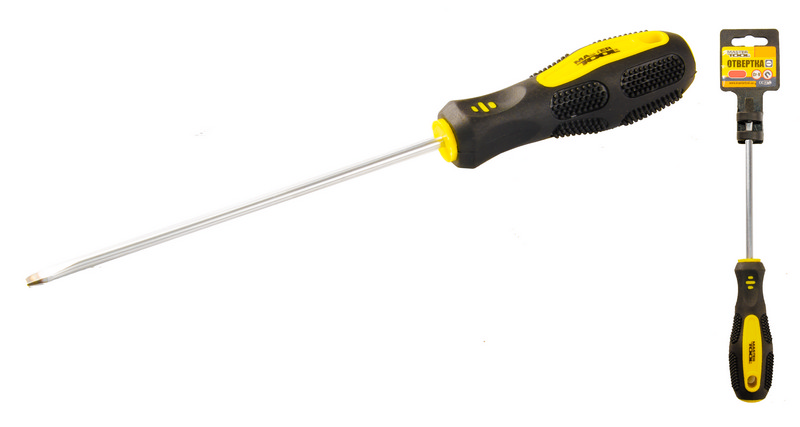 Викрутка шліцева MASTERTOOL SL4х150 мм ручка з TPR покриттям 48-5415 view 1