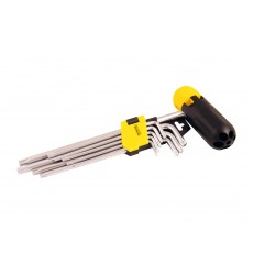 Ключі TORX з утримувачем MASTERTOOL Long Arm CrV Т10/Т50 90-227 мм набір 9 шт 75-0962