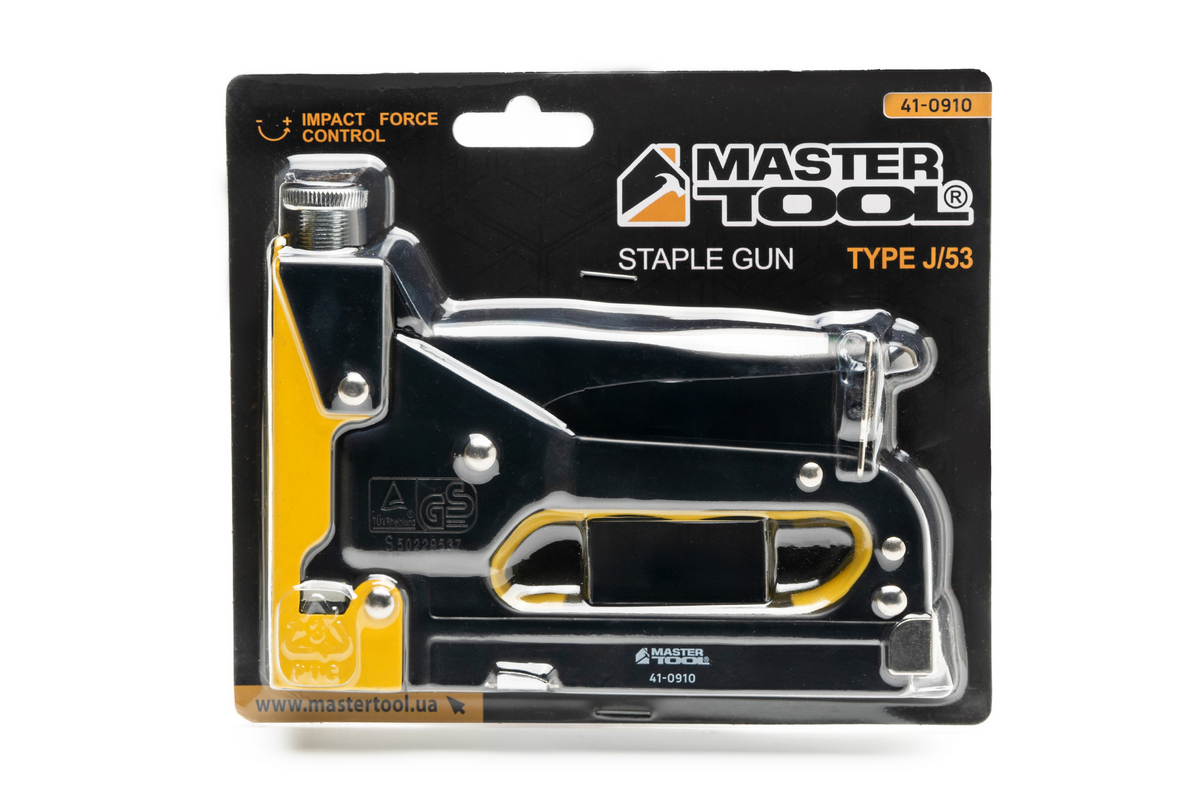 Степлер пружинний MASTERTOOL скоба R53 4-14 мм плавне регулювання сили удару корпус метал 41-0910 view 7