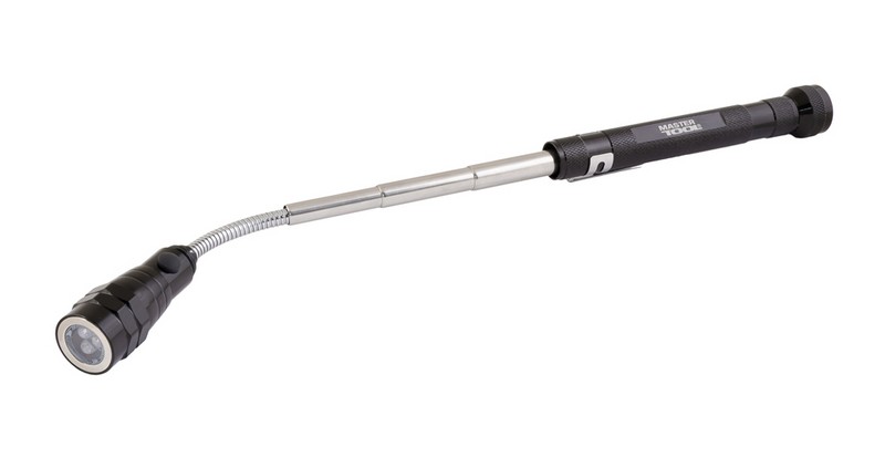 Ліхтарик магнітний телескопічний MASTERTOOL 175-582 мм два магніти 3хLED 94-0820 view 2