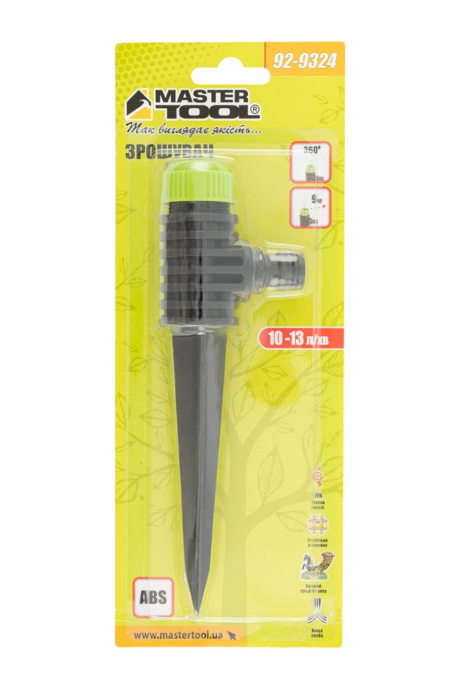 Зрошувач для поливу MASTERTOOL ½" 360° 9 м на ніжці 92-9324 view 4