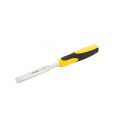 Стамеска плоска для дерева ударна MASTERTOOL CrV 20 мм з двокомпонентною ручкою 14-1520