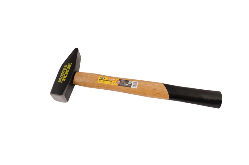 Молоток слюсарний MASTERTOOL 1000 г HRC 56 рукоятка з дерева з полімерним захистом 360 мм 02-0210 view 1