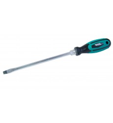 Викрутка шліцева магнітна MASTERTOOL HEXAGON SL8х200 мм ручка з TPR покриттям 45-8820