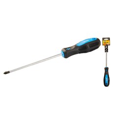 Викрутка хрестова магнітна MASTERTOOL PH2х150 мм ручка з TPR покриттям 48-5215