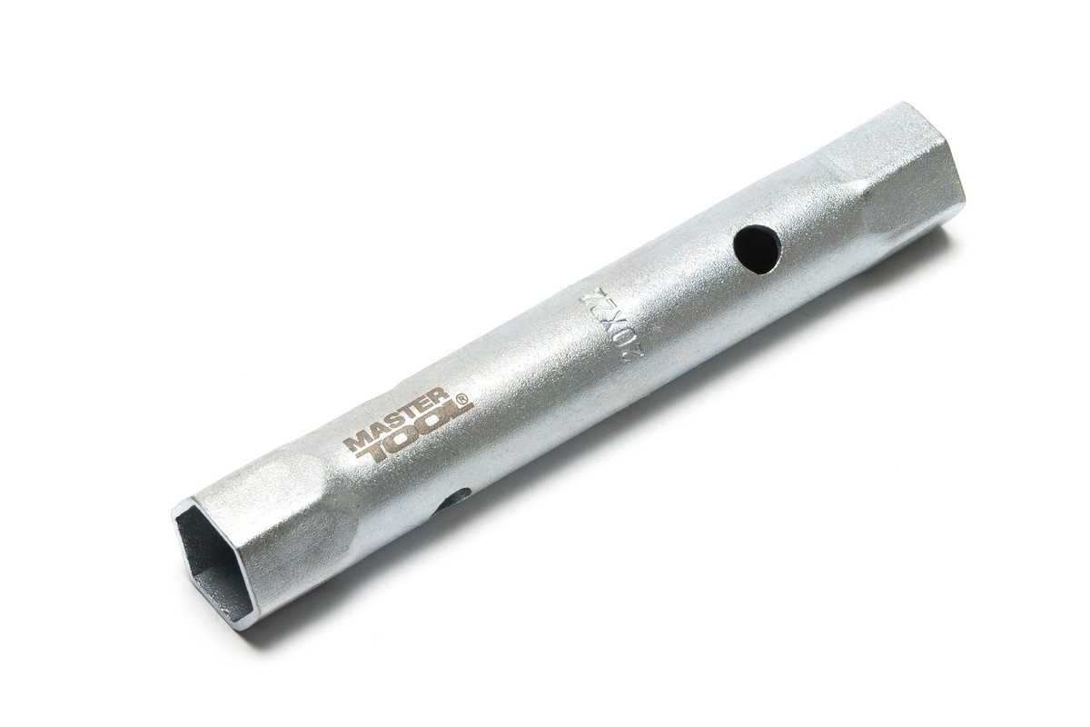 Ключ торцевий MASTERTOOL трубчастий 20×22 мм з отвором для воротка 73-2022 view 1