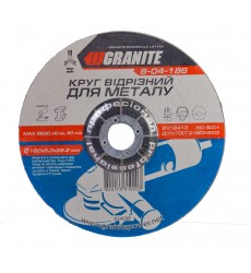 Диск абразивний зачисний по металу GRANITE 180 x 6,0 x 22,2 мм 8-04-186