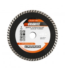 Диск алмазний GRANITE TURBO WAVE 180×2.6 мм 22-24% 8600 об/хв 9-04-180