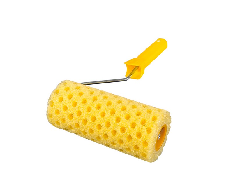 Валик малярський структурний MASTERTOOL Moltopren Decor Peas 80/180 мм Ø 6 мм з ручкою 92-6203 view 2
