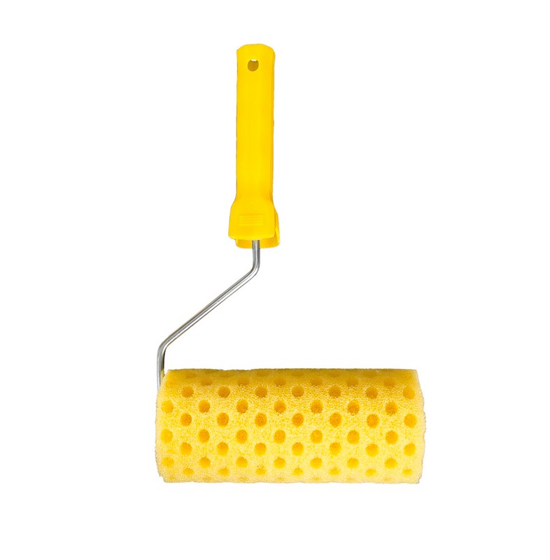 Валик малярський структурний MASTERTOOL Moltopren Decor Peas 80/180 мм Ø 6 мм з ручкою 92-6203 view 1