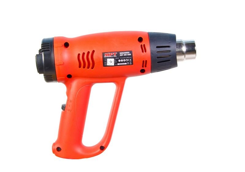 Фен промисловий MPT PROFI 2000 Вт 60-630°С 300-500 л/хв насадки 2 шт MHG2005V view 3