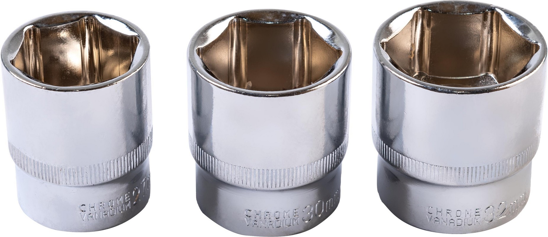 Набір інструментів ТИТУЛ ½"&TORX 32 шт 8-32 мм Е10-Е18 CrV кейс 78-6032 view 6