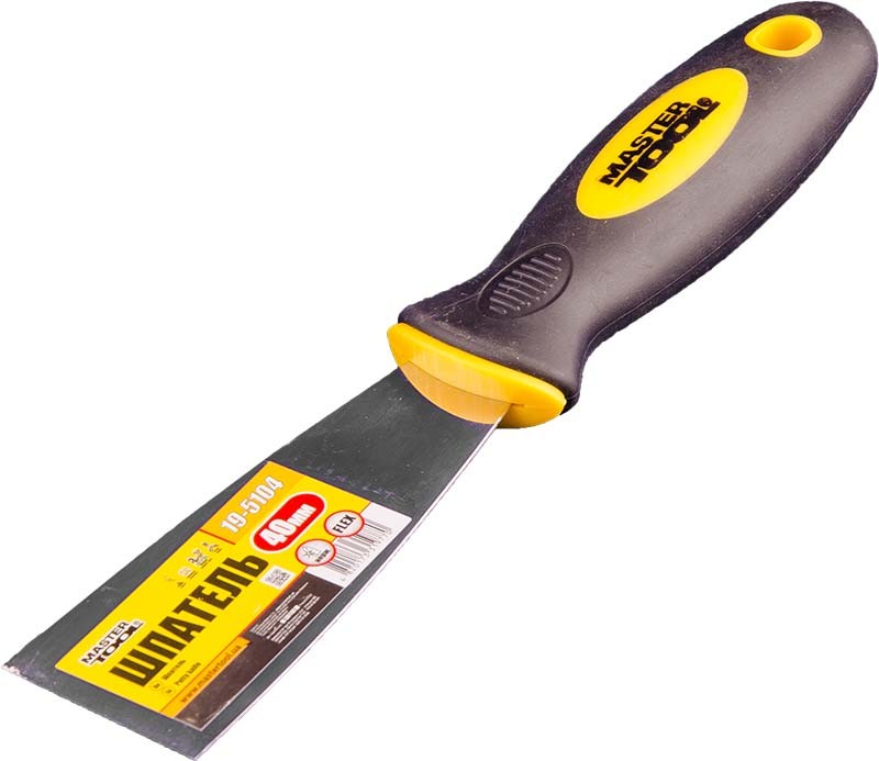 Шпатель MASTERTOOL FLEX 40 мм TPR ручка 19-5104 view 1