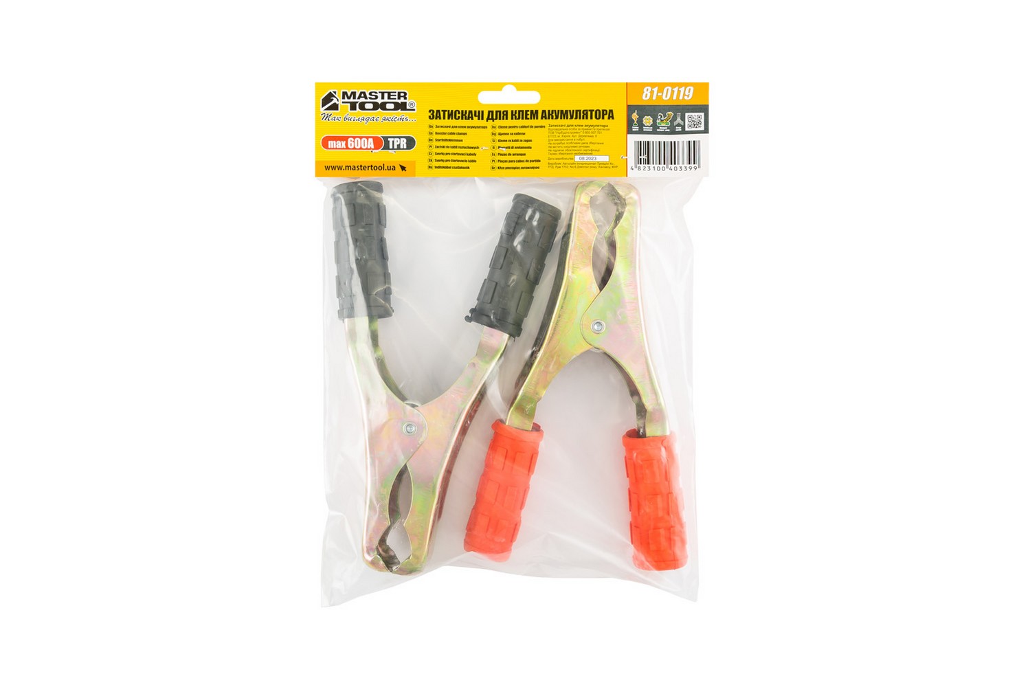 Затискачі для клем акумуляторні MASTERTOOL 600 А 21.5 см 81-0119 view 3