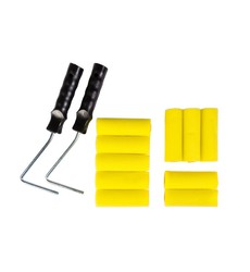 Набір малярний MASTERTOOL №10 валик поролоновий 100х36 мм 10 шт/2 ручки 92-8110
