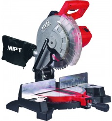 Верстат торцювальний для дерева MPT PROFI 2200 Вт 255х25.4 мм 4500 об/хв платформа 0-45° MMS2503