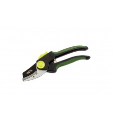 Секатор садовий MASTERTOOL з ковадлом 200 мм, ручки ABS з TPR покриттям, тефлонове лезо Mn65 14-6124