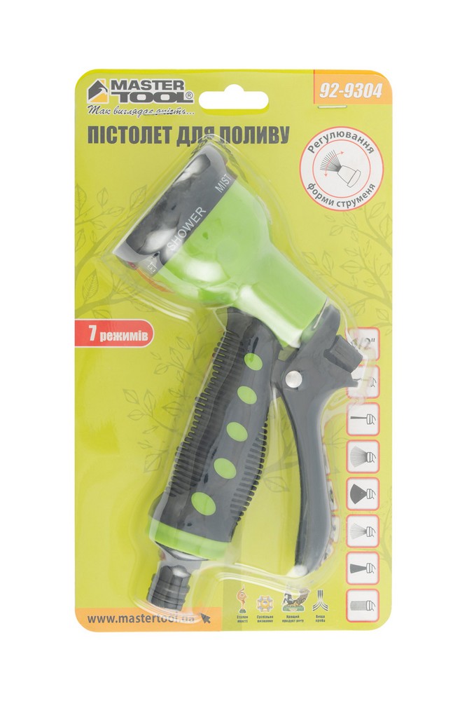 Пістолет для поливу MASTERTOOL SOFT LINE ½" 7 режимів TPR покриття 92-9304 view 4