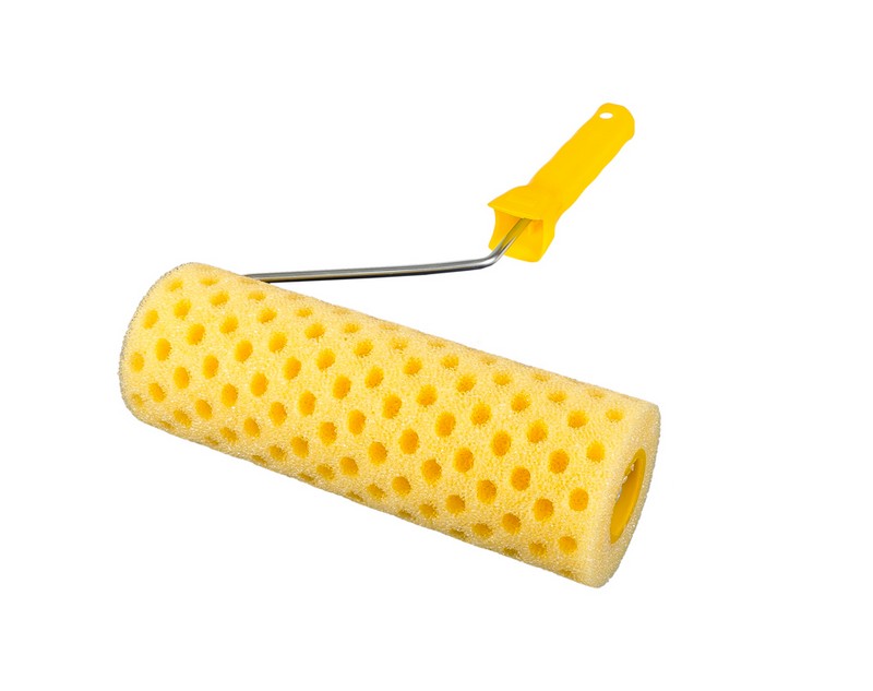 Валик малярський структурний MASTERTOOL Moltopren Decor Peas 80/230 мм Ø 6 мм з ручкою 92-6204 view 2
