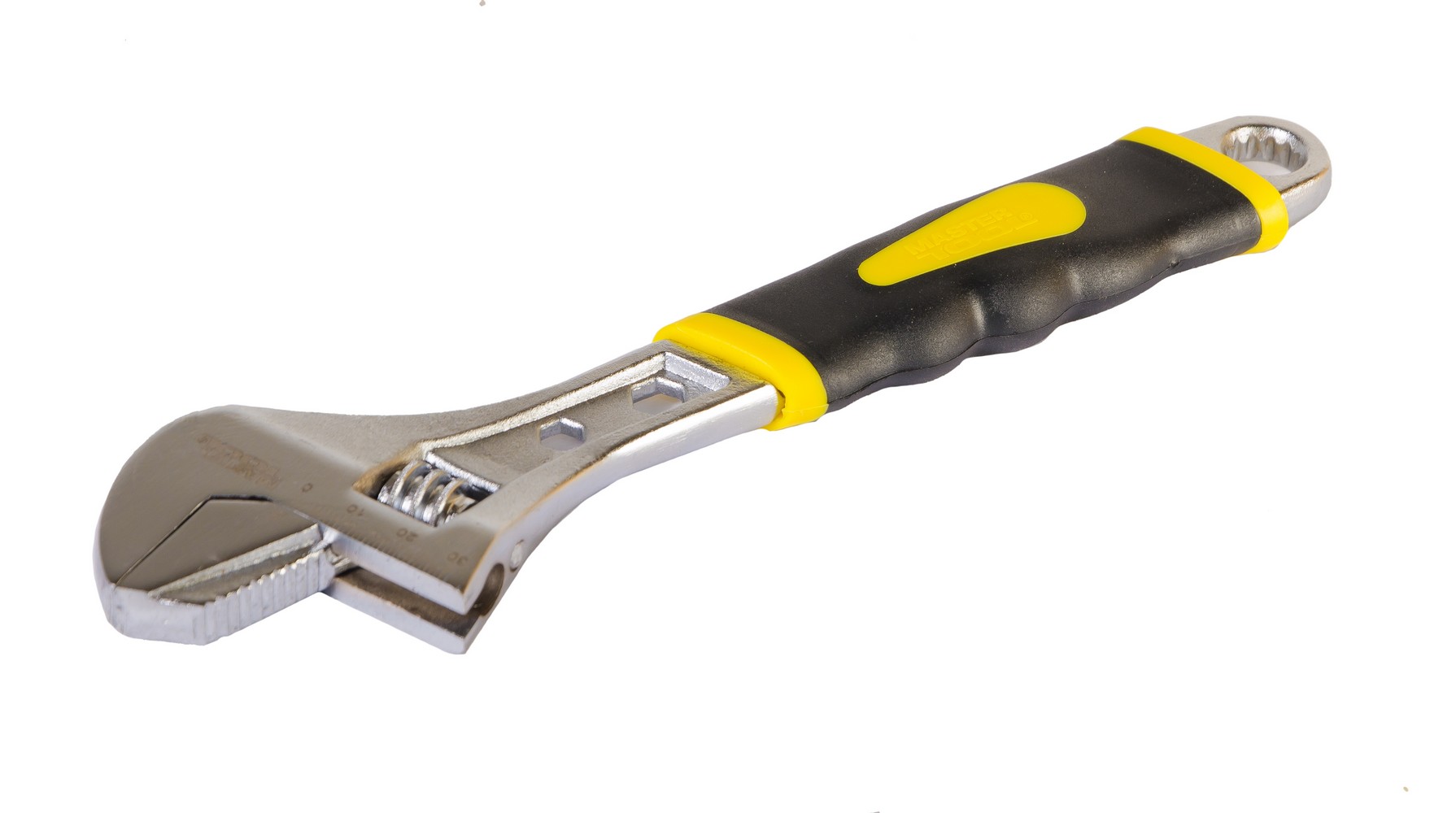 Ключ розвідний MASTERTOOL 300 мм 0-47 мм реверсивна губка CrV рукоятка з двокомпонентною накладкою 76-0424 view 1