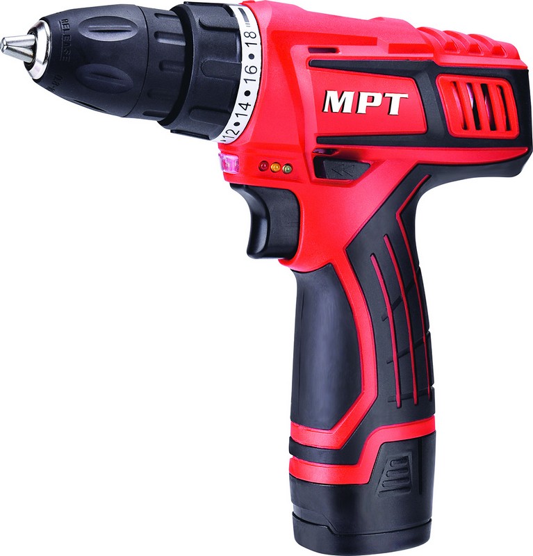 Дриль-шурупокрут MPT акумуляторний 12V Li-ion 1.5 А·год 0-600 об/хв 0-10 мм 1 АКБ MCDT1216.B1 view 1