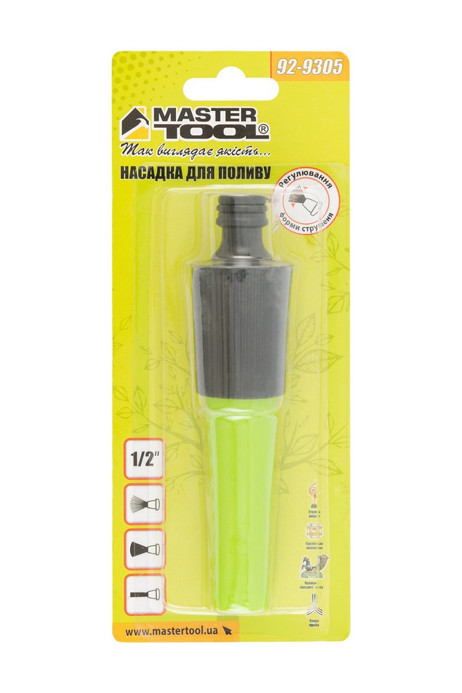 Насадка для поливу MASTERTOOL пряма ½" з регулюванням напору 92-9305 view 5