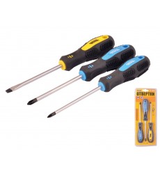 Викрутки MASTERTOOL набір 3 шт PH1х100/PH2х100/SL5х100 40-1504