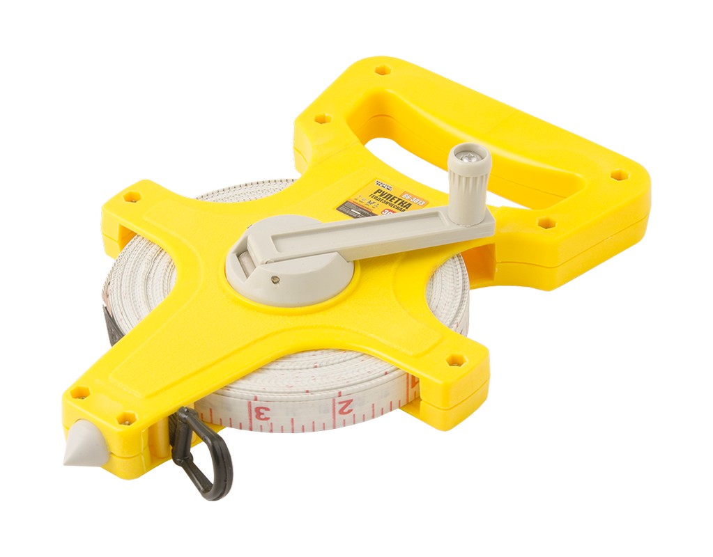 Рулетка геодезична MASTERTOOL 30 м×13 мм скловолоконне полотно 66-3013 view 1