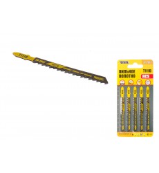 Полотно пильне для лобзика MASTERTOOL T111D 5 шт дерево/пластик швидкий прямий різ 6TPI/100 мм basic 14-2817